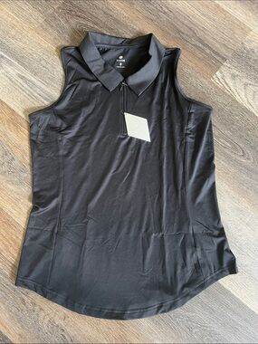 (9) NWT Sleeveless Zip Polo Tank